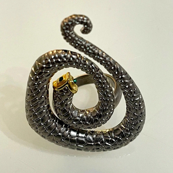 New York & Company Jewelry - New York & Co Large Silver Tone Snake Ring